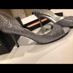 NINA NEW YORK glitter heel wedding size 9